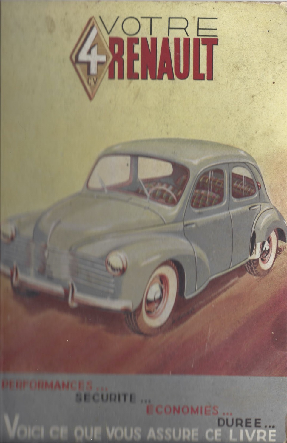 Notice Renault 4cv de 1951 - 2ème édition
