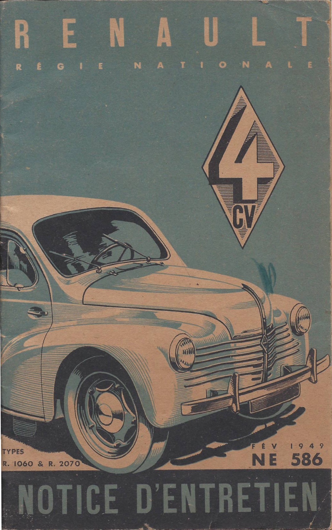 Notice Renault 4cv de 1949