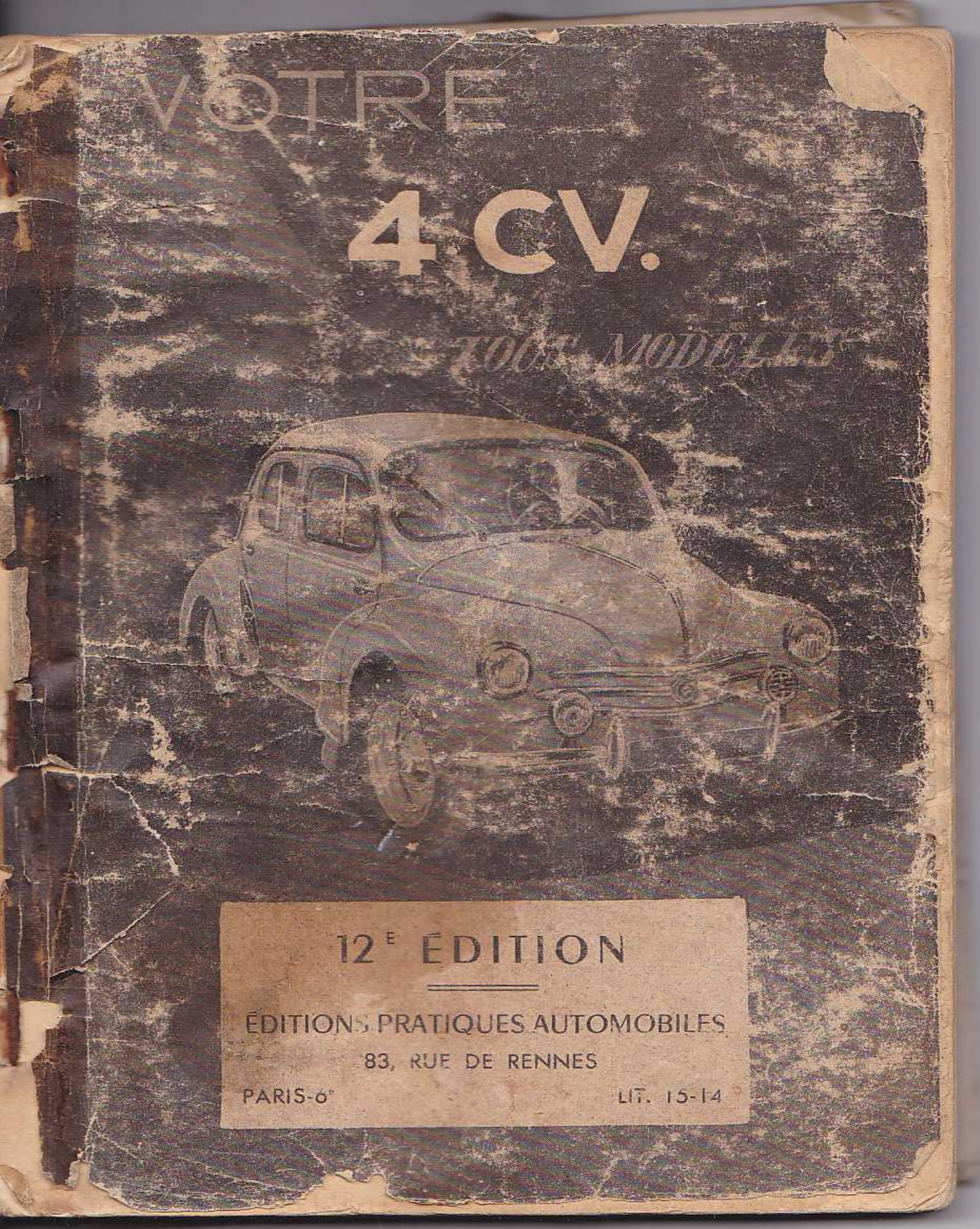 Guide 12ème édition de la Renault 4cv